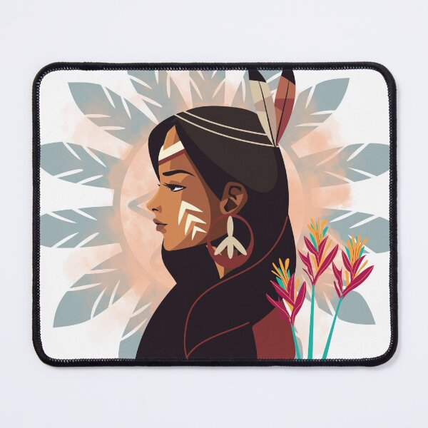 Item preview, Floral profile – spirit and feathers designed and sold by Unefleuralafois.