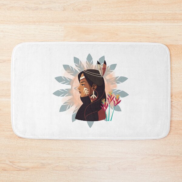 Item preview, Floral profile – spirit and feathers designed and sold by Unefleuralafois.