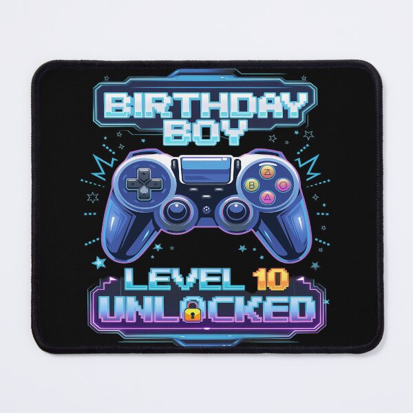 Item preview, 10th Birthday Boy Level 10 Unlocked Video Game Party designed and sold by joyouartArt.