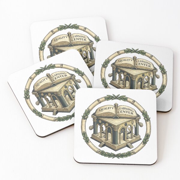 Item preview, Quality Learning Center – Vintage Academic Emblem with Open Book & Laurel Wreath | Classical Education Logo Art designed and sold by Gurjeetpixelart.