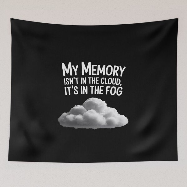 Item preview, Blurry Italic Foggy Memory Cloud designed and sold by Voidbinder.