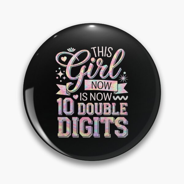 Item preview, 10th Birthday This Girl Is Now 10 Double Digits Tie Dye  designed and sold by angolinnArt.
