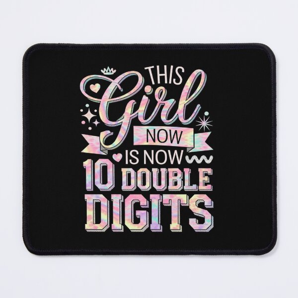 Item preview, 10th Birthday This Girl Is Now 10 Double Digits Tie Dye designed and sold by angolinnArt.