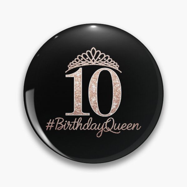 Item preview, 10th Birthday Girls Double Digits Rose Colored  designed and sold by joyouartArt.
