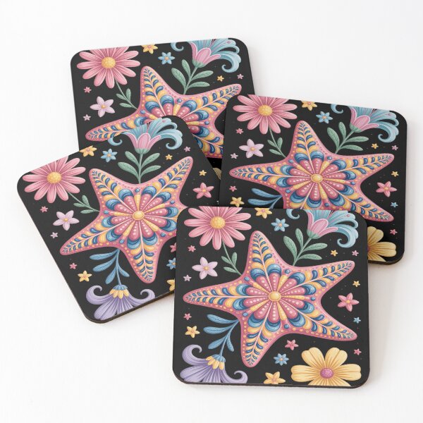 Item preview, Boho Floral Tropical Summer Starfish Ocean Beach Sea Animal designed and sold by Voidbinder.