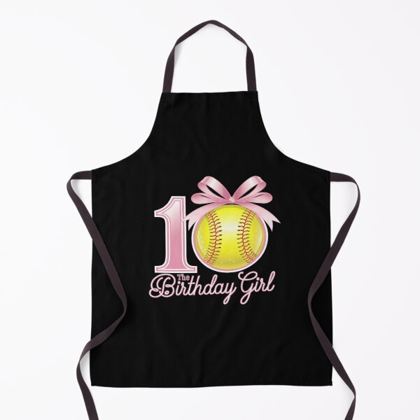 Item preview, 10th Birthday Girl Softball Player Coquette Pink Bow 10 Ten designed and sold by joyouartArt.