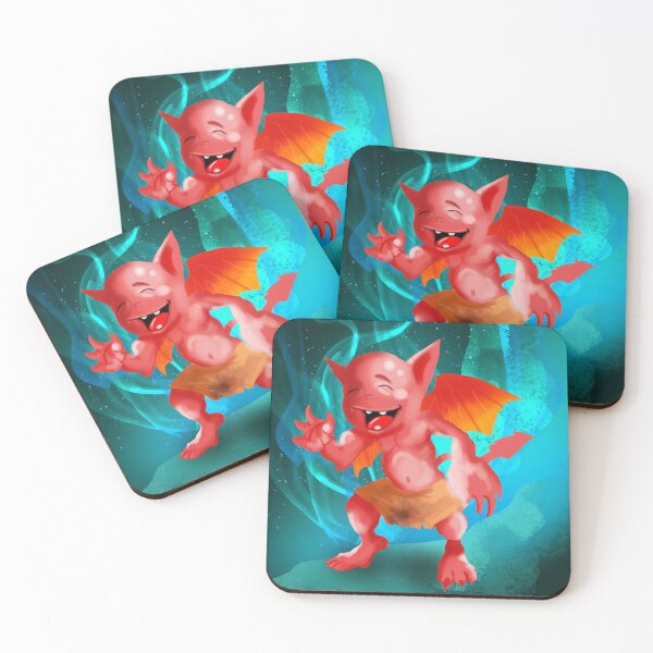 Item preview, Imp on Blue  designed and sold by Digital Attic 95.
