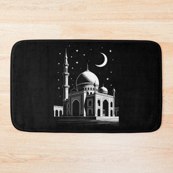 Item preview, Grand Mosque Architecture Crescent Moon by Night designed and sold by k3rstman1.