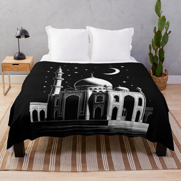 Item preview, Grand Mosque Architecture Crescent Moon by Night designed and sold by k3rstman1.
