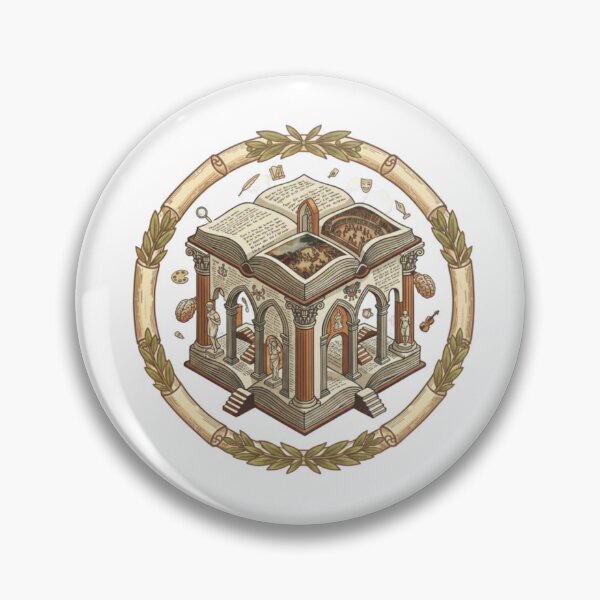 Item preview, Quality Learning Center – Classical Academic Emblem with Open Book, Arts & Knowledge Temple Illustration designed and sold by Gurjeetpixelart.