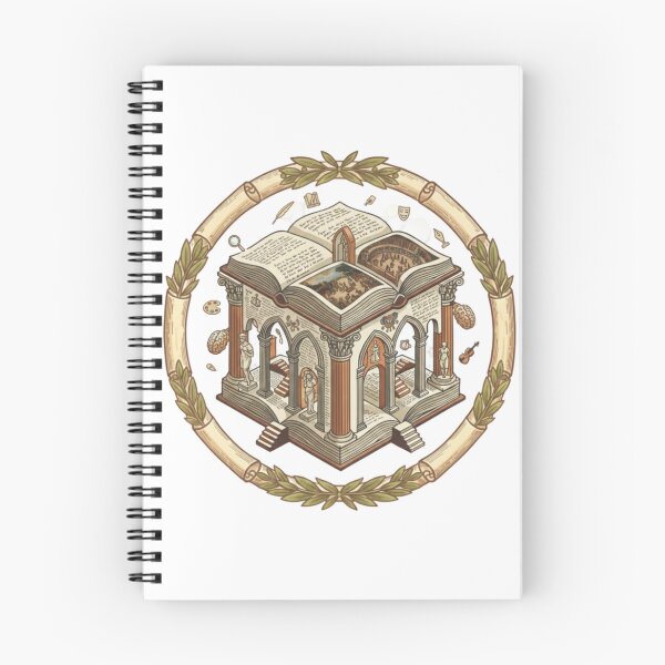 Item preview, Quality Learning Center – Classical Academic Emblem with Open Book, Arts & Knowledge Temple Illustration designed and sold by Gurjeetpixelart.