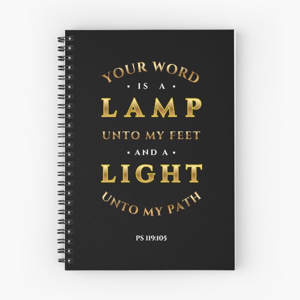 Item preview, Psalm 119:105 Gold Bible Verse Typography (KJV) designed and sold by Clothed in Scripture.