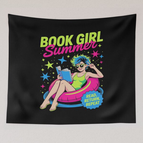 Item preview, Book Girl Summer Float Reading Pool designed and sold by Voidbinder.