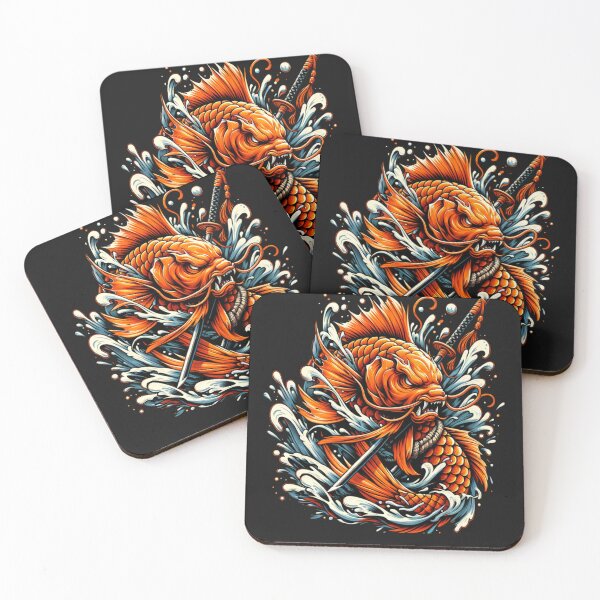 Item preview, Samurai Koi Warrior Splash Art designed and sold by RynTheArtist.