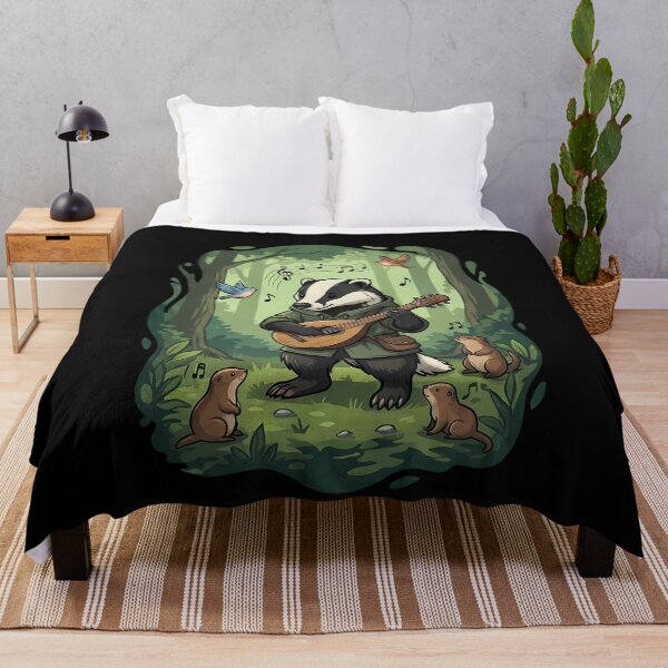 Item preview, Whimsical Forest Badger Bard Fantasy Music designed and sold by k3rstman1.