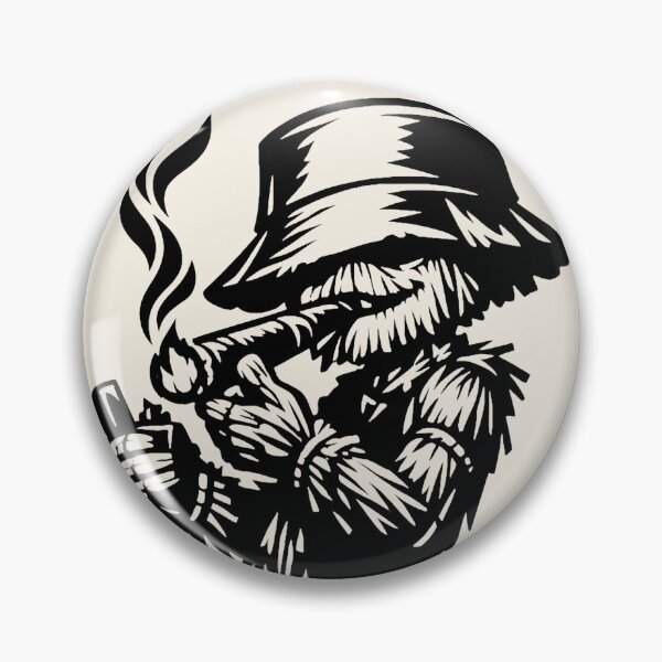 Item preview,  Cigar Straw Man – Black-Ink POD Print for Light T-Shirts designed and sold by JonelCrafts.