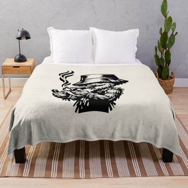Item preview, Cigar Straw Man – Black-Ink POD Print for Light T-Shirts designed and sold by JonelCrafts.