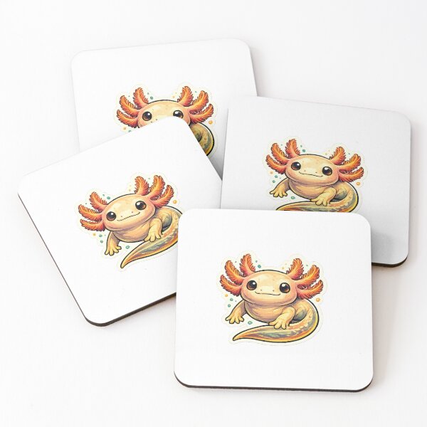 Item preview, Cute Kawaii Axolotl Illustration designed and sold by Combat Skies.