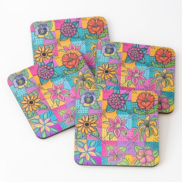 Item preview, ‘Pop Art flower Collection’ designed and sold by Rebecca Lyon Art .