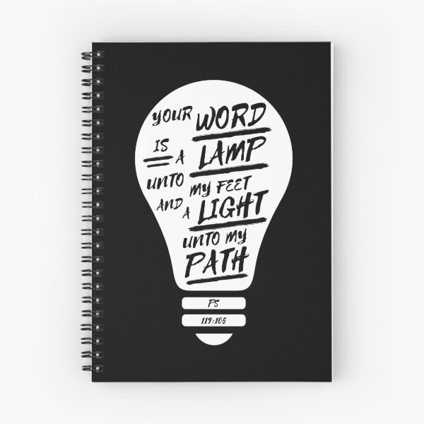 Item preview, Psalm 119:105 Bible Verse Light Bulb Illustration (KJV) designed and sold by Clothed in Scripture.