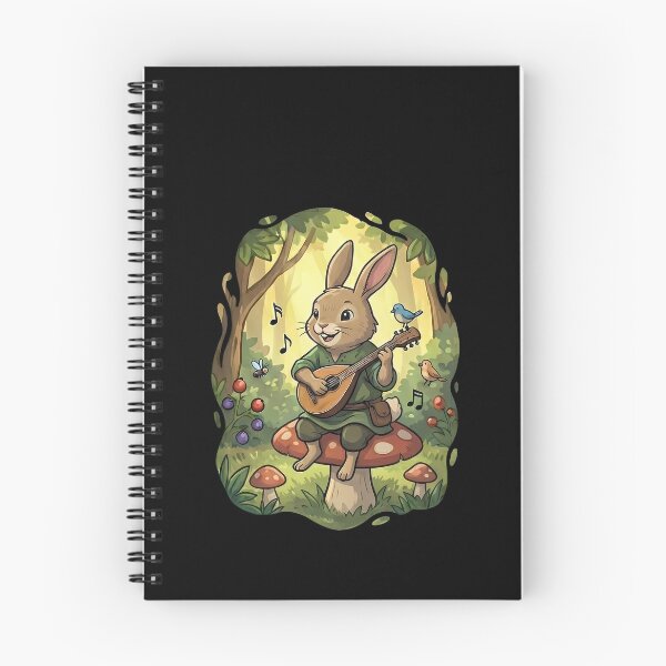 Item preview, Cute Fantasy Forest Bunny Bard Mushroom designed and sold by k3rstman1.