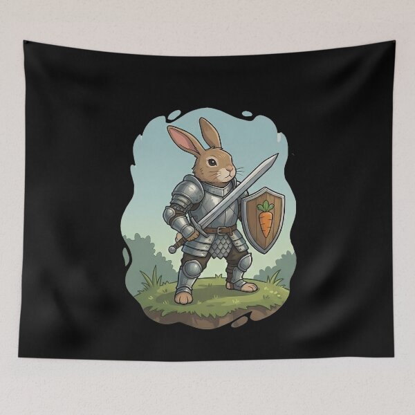 Item preview, Brave Fantasy Bunny Knight Warrior designed and sold by k3rstman1.