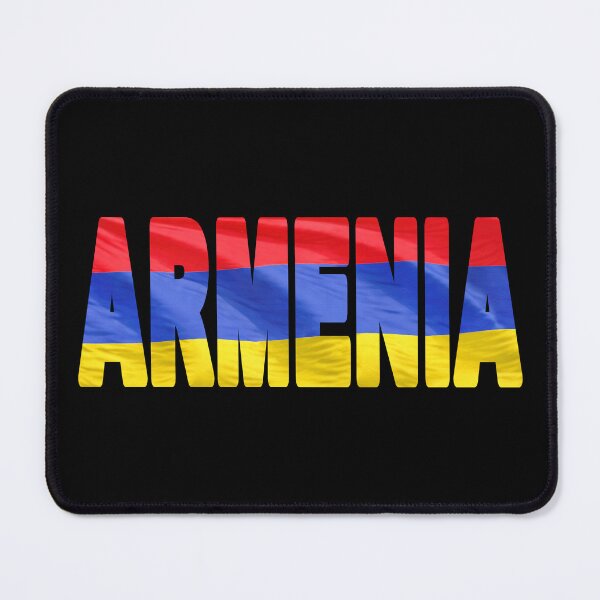 Item preview, ARMENIA - Flag Flying in Wind cut to Letters Souvenir Sticker Shirt designed and sold by Adam Gormley.