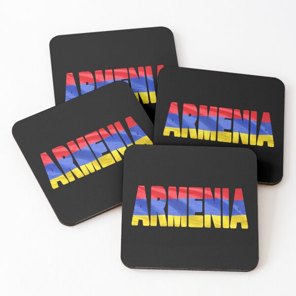 Item preview, ARMENIA - Flag Flying in Wind cut to Letters Souvenir Sticker Shirt designed and sold by Adam Gormley.