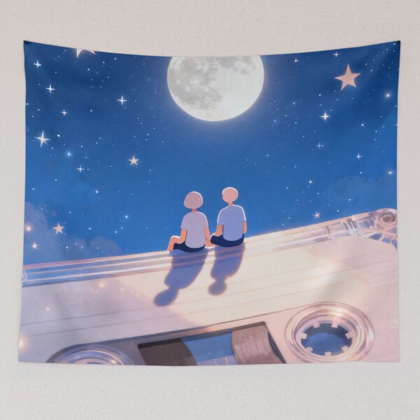 Item preview, Moonlit Memories – Two Souls on a Cassette Tape designed and sold by KiraChie.