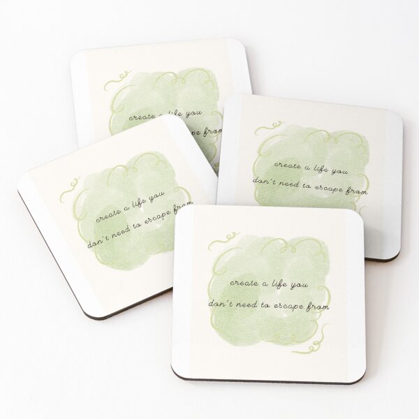 Item preview, Create a Life You Don’t Need to Escape From – Inspirational Quote designed and sold by dailyaffirmstudio.