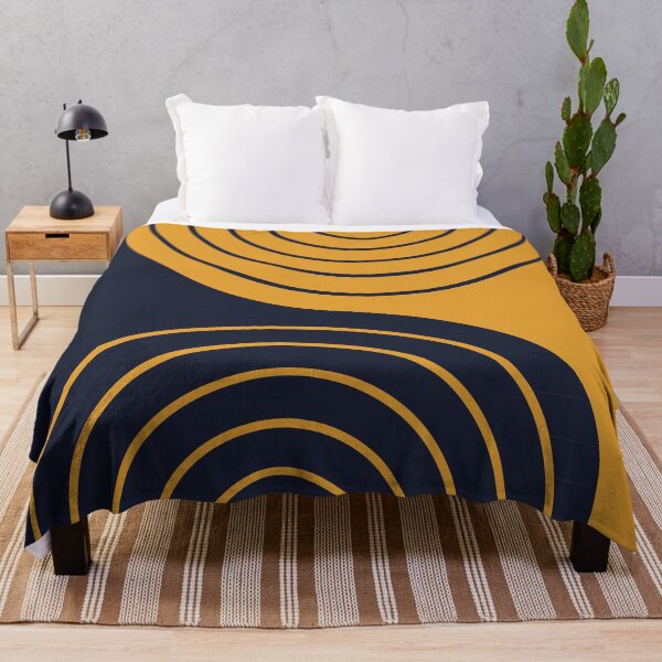 Item preview, Geometric Lines Rainbow Abstract f in classy black gold designed and sold by nineFlorals.