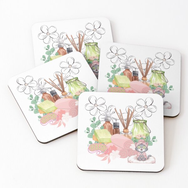 Item preview, SPA Day – Relaxing cat and cozy atmosphere designed and sold by Unefleuralafois.