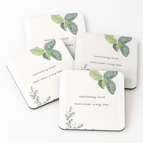 Item preview, Consistency Beats Motivation – Productivity & Success Quote designed and sold by dailyaffirmstudio.