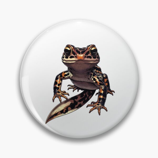 Item preview, Cute Fire Salamander Illustration – Realistic Orange and Black  designed and sold by Combat Skies.