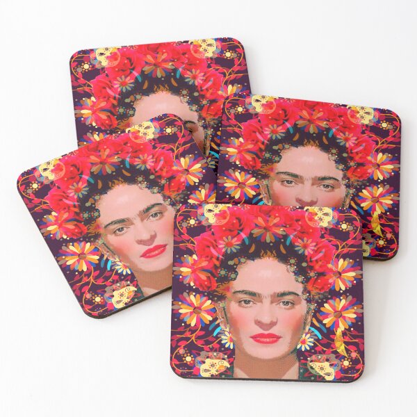 Item preview, Frida Kahlo Portrait Modern Floral designed and sold by FridaArtGallery.