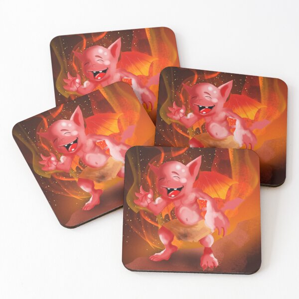 Item preview, Imp on Red  designed and sold by Digital Attic 95.