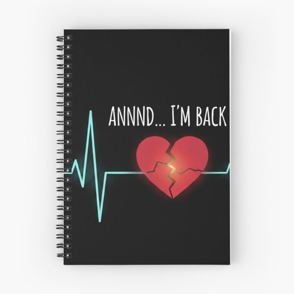 Item preview, Annnd I’m Back – Funny Heart Attack Survivor Quote designed and sold by Alexis Art Collection.