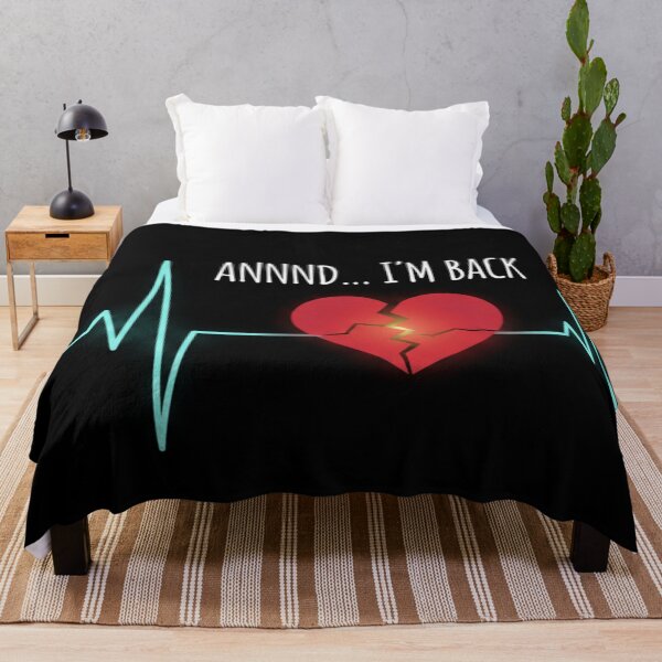 Item preview, Annnd I’m Back – Funny Heart Attack Survivor Quote designed and sold by Alexis Art Collection.