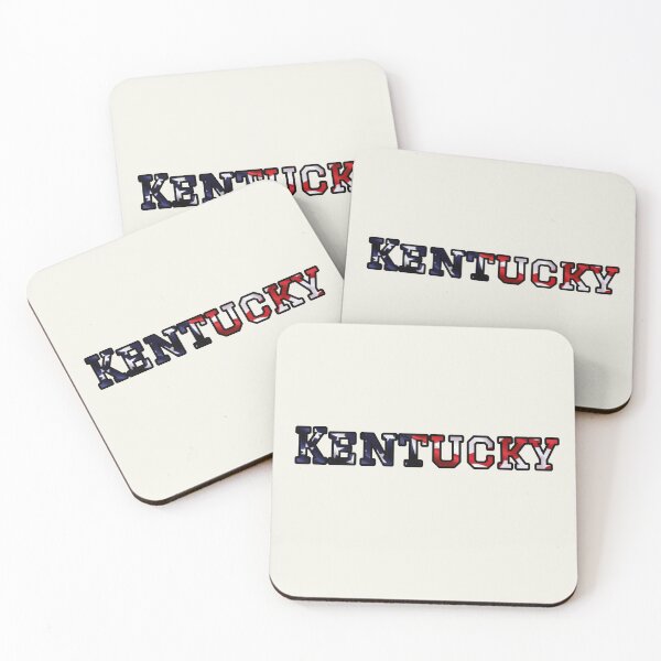 Item preview, Kentucky USA Flag Typography – Patriotic Stars and Stripes American Pride Design designed and sold by Long Family Gifts.