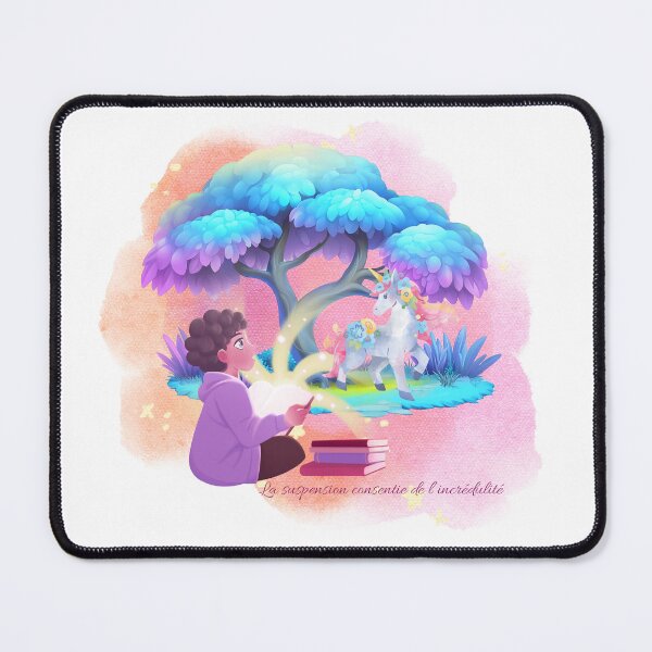 Item preview, Willing Suspension of Disbelief – Child and Magical Unicorn designed and sold by Unefleuralafois.