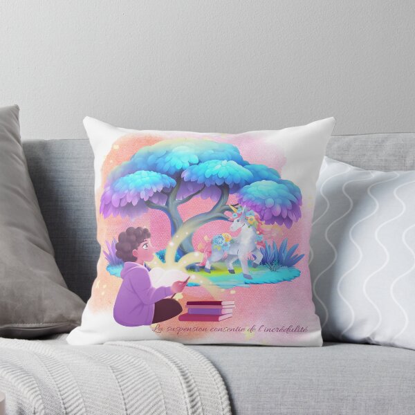 Item preview, Willing Suspension of Disbelief – Child and Magical Unicorn designed and sold by Unefleuralafois.
