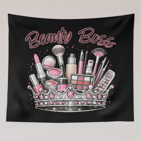 Item preview, Beauty Boss - pink and black designed and sold by Walkaaa Designs.