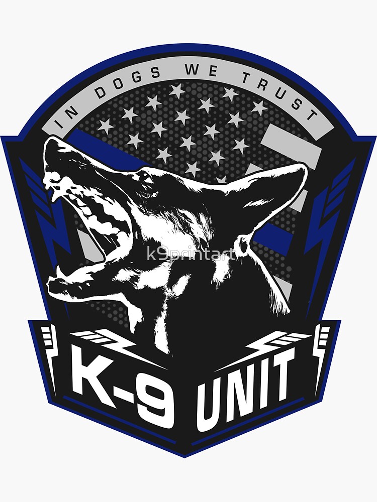"K9 Unit Police Unit German Shepherd" Sticker for Sale by