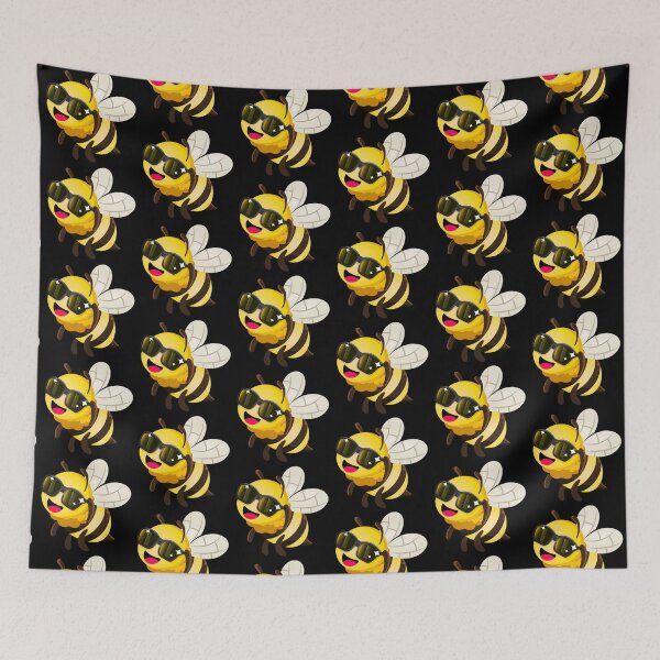 Item preview, Cool cute bee with sunglasses cartoon designed and sold by criptart.