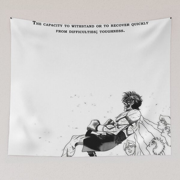 Item preview, Ippo Makunouchi Resilience - Hajime no Ippo Boxing Gym Motivation Art designed and sold by Mangartist07.