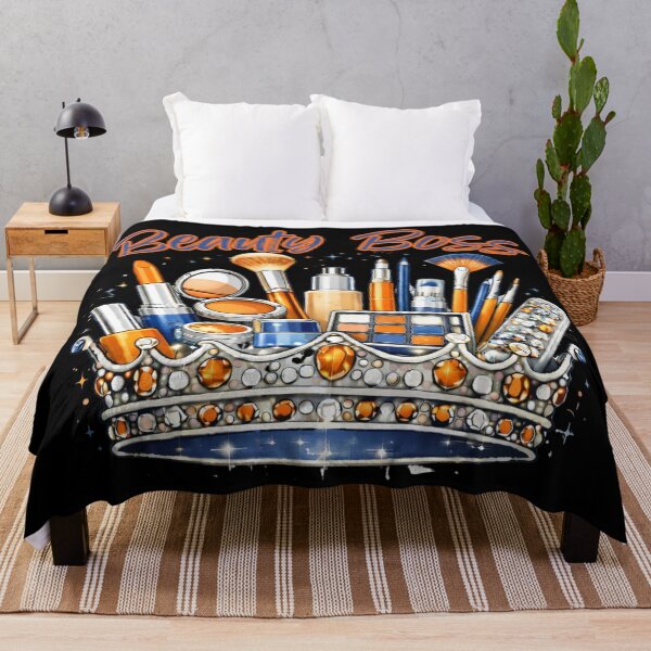 Item preview, Beauty Boss - blue and orange  designed and sold by Walkaaa Designs.