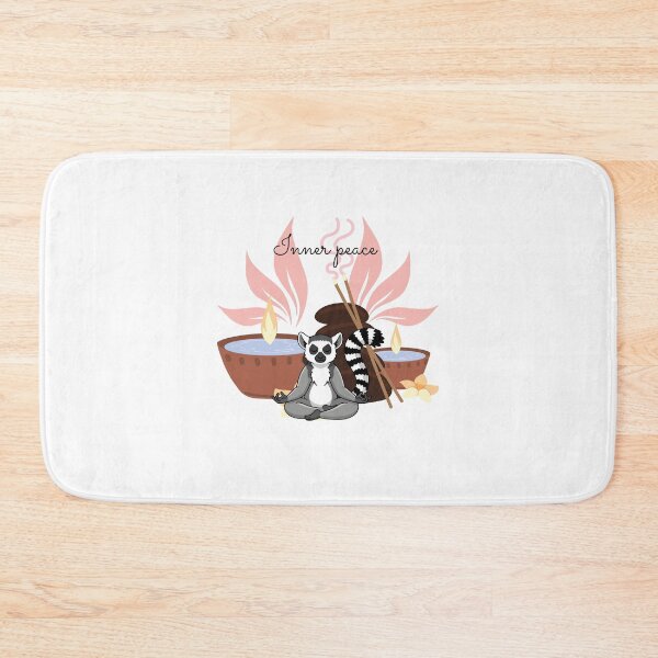 Item preview, Inner Peace – Lemur in meditation and zen atmosphere designed and sold by Unefleuralafois.