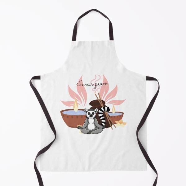 Item preview, Inner Peace – Lemur in meditation and zen atmosphere designed and sold by Unefleuralafois.