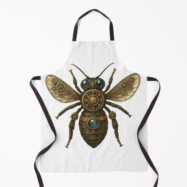 Item preview, Steampunk Mechanical Bee Botanical Art designed and sold by CottonandQuill.