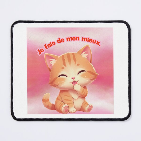 Item preview, I'm doing my best – Soothing cat against a cloudy background designed and sold by Unefleuralafois.